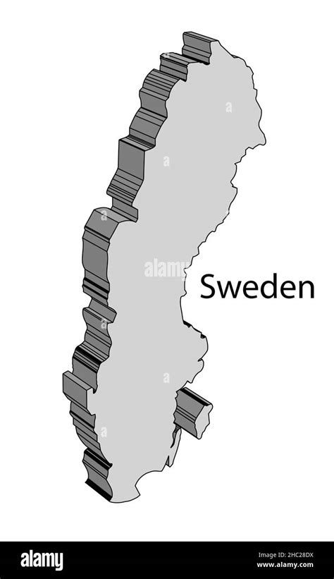 Mapa De Suecia Vector Fotograf As E Im Genes De Alta Resoluci N Alamy