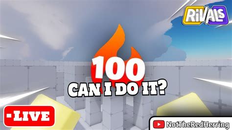 Using ONLY A Sniper To 100 WIN STREAK In ROBLOX RIVALS ROBLOX