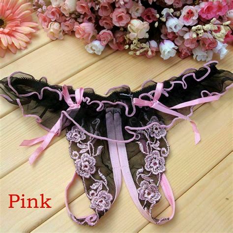 Buy Sexy Women Lace Thong G String Panties Lingerie Underwear Crotchles