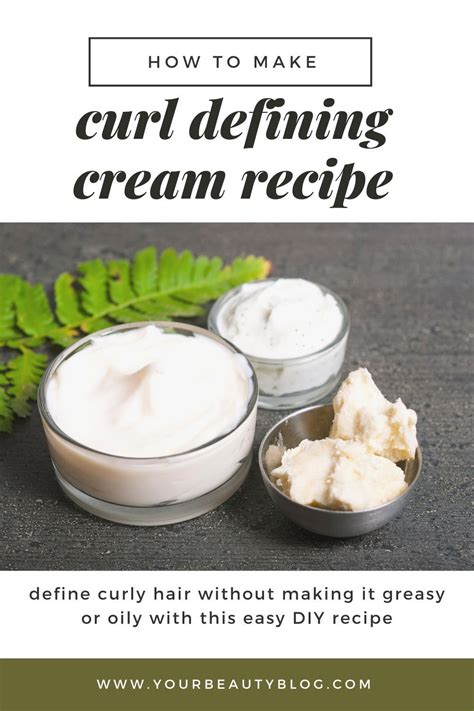 Diy Curl Defining Cream Recipe Moisturize And Define Curls Naturally