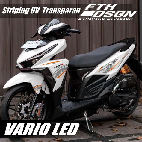 Jual STRIPING TRANSPARAN VARIO LED 125 150 LIS STRIP GARIS SIMPLE