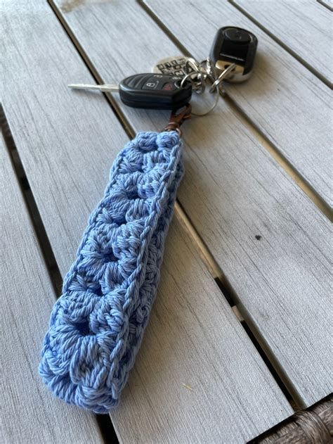 Crochet Key Fob Wristlet Etsy