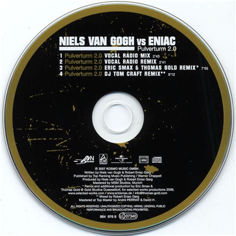 Pulverturm 2 0 De Niels Van Gogh Vs Eniac 2007 Cd On Records 5