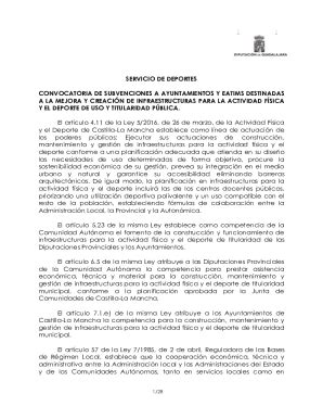 Completable En línea convocatoria de subvenciones para la mejora y