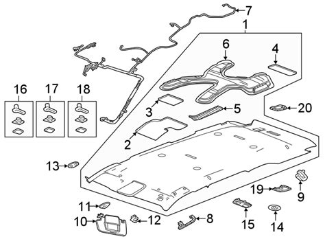 Gmc Yukon Xl Headliner Wo Sunroof Atmosphere Labeled 84870011