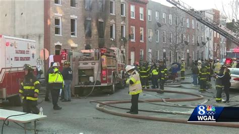 3 Baltimore Firefighters Killed 1 Critically Injured Battling House Fire Youtube