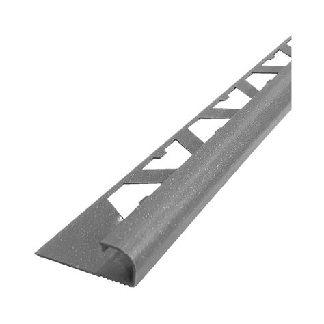 Moldura de aluminio para cerámica 10mm gris claro Zocalos