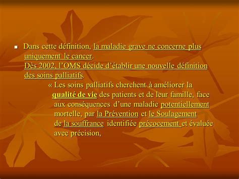 Place Des Soins Palliatifs Dans Les Soins De Support évolution Du