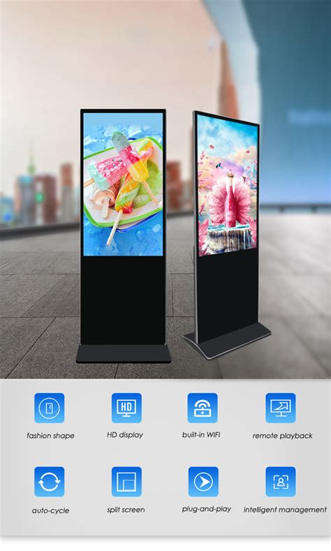 Metafit Indoor Floor Standing Vertical Interactive Digital Signage