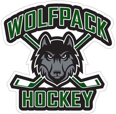 WOLFPACK HOCKEY VINYL DECAL