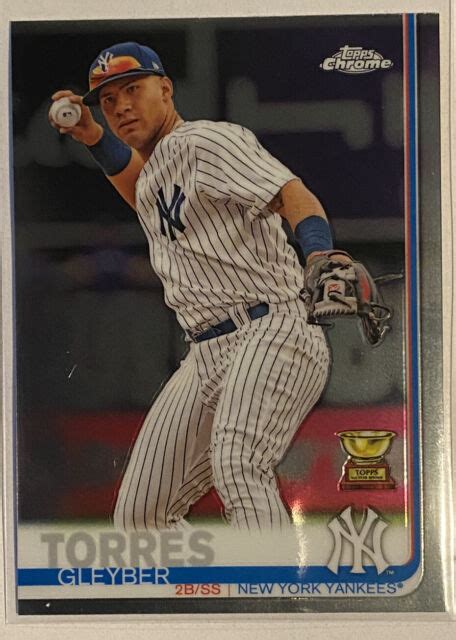 2019 Topps Chrome Gleyber Torres Rookie Cup Baseball Card EBay