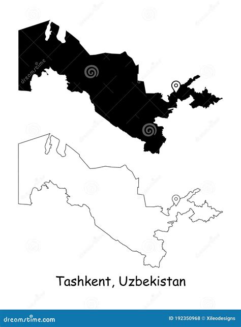 Tashkent Map. Detailed Map Of Tashkent City Administrative Area ...