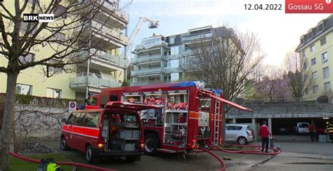 Gossau SG Balkonbrand In Dachwohnung Video Polizeinews Ch