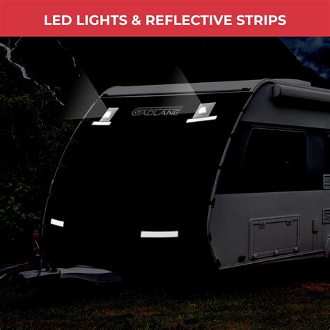 Gadlane Full Caravan Front Towing Cover Universal Protector Led