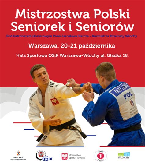 Mistrzostwa Polski Seniorek i Seniorów w judo na żywo 20 10 2022