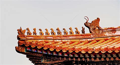 Forbidden City Roof Beasts In The Imperial Palace, Beijing Picture And ...