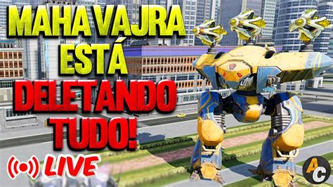 War Robots Brasil LIVE SHARANGA DERRETENDO INIMIGOS E SORTEANDO MAHA