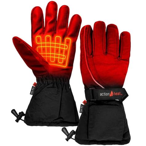 Actionheat Men S Black Aa Battery Heated Gloves Ah Gv Aa 01 M The Home Depot