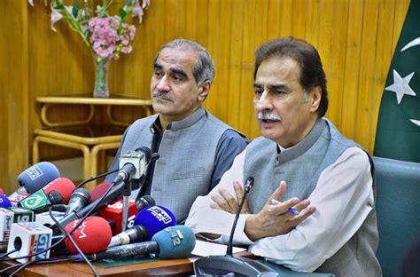 Federal Minister For Railways Khawaja Saad Rafique And Federal Minister