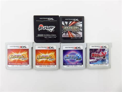 【やや傷や汚れあり】d8849k 送料280円 【中古】 3ds Ds ソフト ポケットモンスター 6本セット サン ムーン Y ブラック