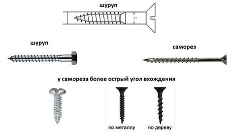 Виды саморезов под дереву, металлау, для ГКЛ, размеры, вес, выбор