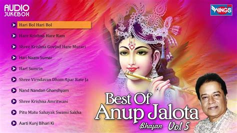 Top Anup Jalota Krishna Bhajans Best Of Anup Jalota Songs Vol