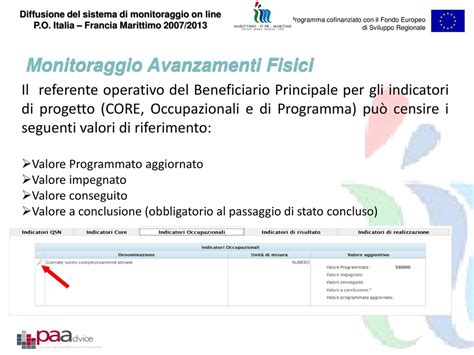 Programma Cofinanziato Con Il Fondo Europeo Di Sviluppo Regionale Ppt