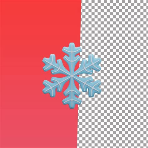 3d Icono Nieve Archivo PSD Premium