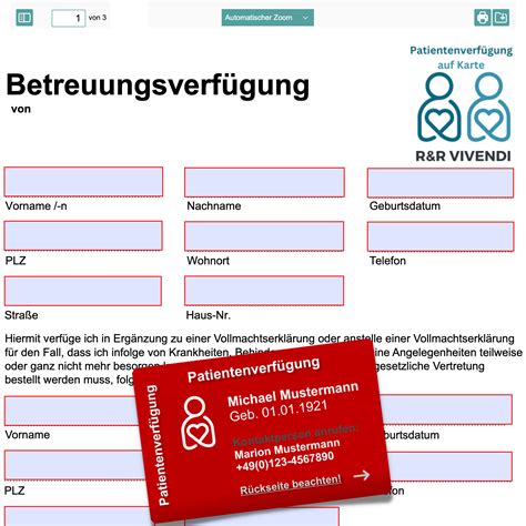 Betreuungsverf Gung Vordruck Kostenlos