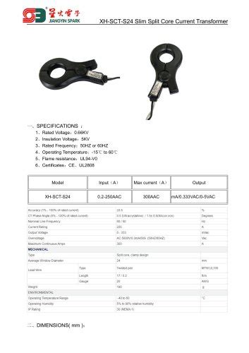 Xh Sct T16 Split Core Current Transformer Ct Jiangyin Spark