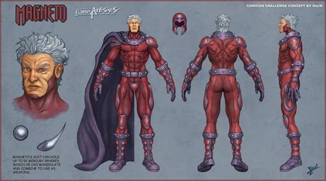 Brotherhood Of Mutants Magneto Character Model Sheet Character