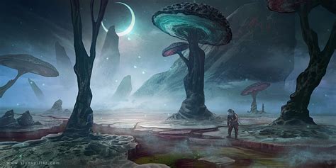 Alien Planet Art Environment Concept Art Alien Concep