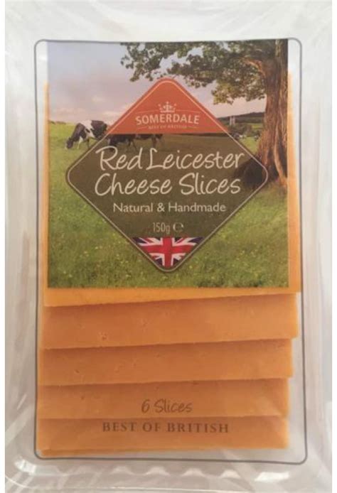 Somerdale Red Leicester Cheese Slices G Pack Packs Per Carton