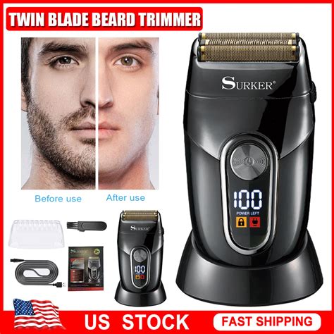 Surker Shaver Razor Electric Men Cordless Beard Trimmer Beardtrimmer