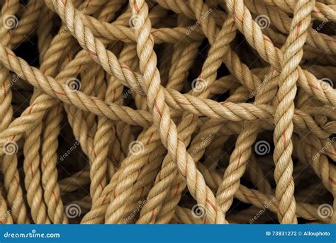 Pile Of Old Fisherman S Rope Stock Photo Image Of Pattern Circle