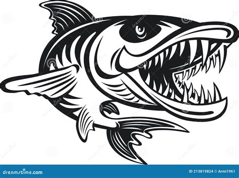 Cartoon Barracuda Vector Illustration | CartoonDealer.com #75493718