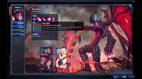 League Of Legends Champion Spotlight Aatrox Info And Image Youtube