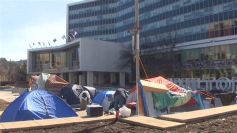 Encampment Outside Hamilton City Hall Continues Youtube