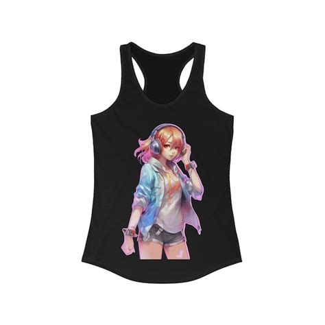 Anime Girl Tank Top Etsy