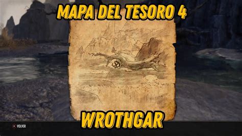 Mapa Del Tesoro Wrothgar 4 The Elder Scrolls Online YouTube