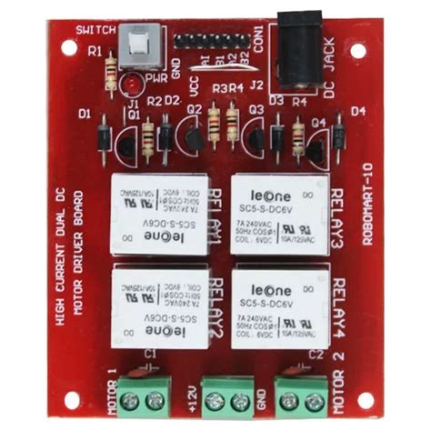 Buy Online High Current Dual Dc Motor Driver Board Robomart