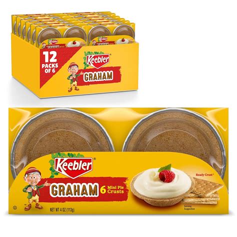 絶品 Keebler Ready Crust Graham 9 Inch Pie Crust 6 Ounce Packages Pack Of 12