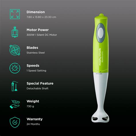 Buy Morphy Richards Pronto Super 300 Watt Hand Blender Ergonomic