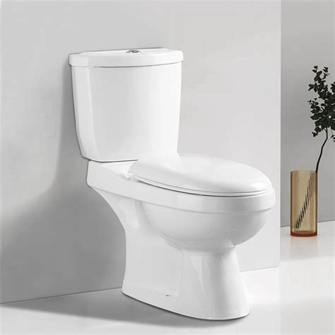 Modern Ceramic Toilet With Dual Flush Water Saving Feature Floor