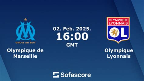 Olympique de Marseille Olympique Lyonnais scores en direct face à