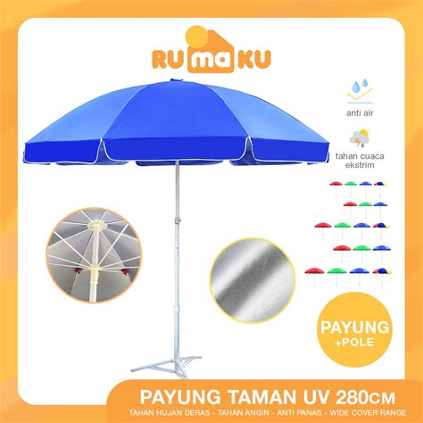 Jual Rumaku Payung Jualan Jumbo Cm Outdoor Taman Pantai Bazar Kain