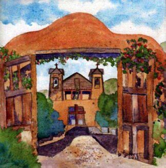 El Santuario De Chimayo - Painting by Forrest Gallery