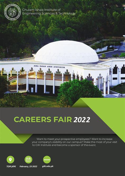 Gik Annual Careers Fair 2022 Ghulam Ishaq Khan Institute Of