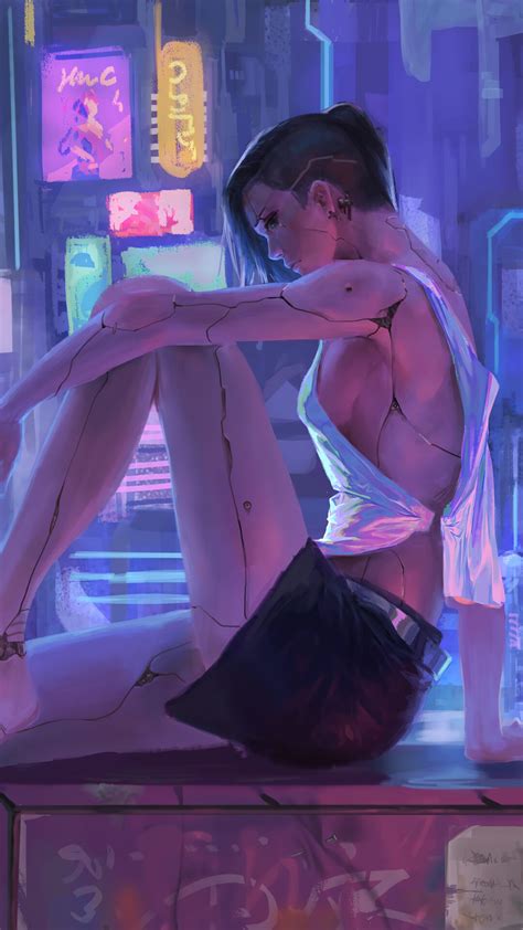 Cyberpunk Sci Fi Science Fiction Girls Art Hd Phone Wallpaper Rare Gallery