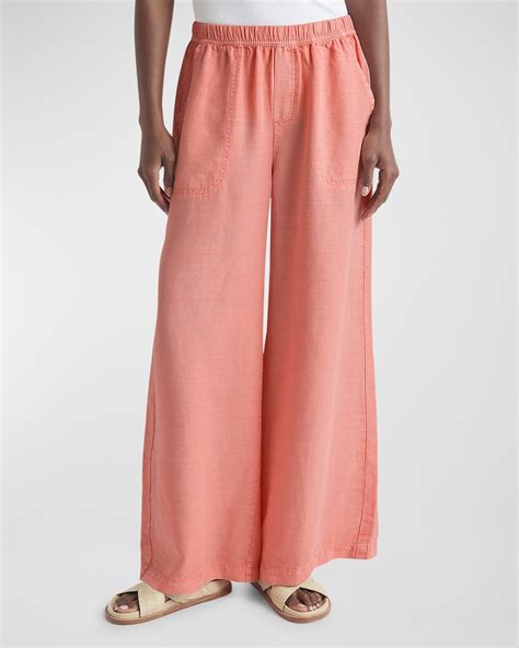 Splendid Bailey Wide Leg Linen Blend Pants Neiman Marcus